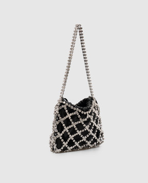 Off-White Black leather bag with crystals OWWNN25F26LT01
