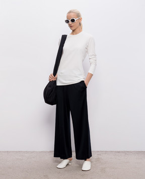 Intoca White cotton longsleeve DIOSBASICPOUD45