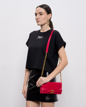 Balmain Pink leather Shuffle clutch GN1ON259LMTE