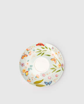Geminiano Cozzi 1765 Incanto di Primavera Blue Porcelain Tea Cup Saucer LGCFL089065