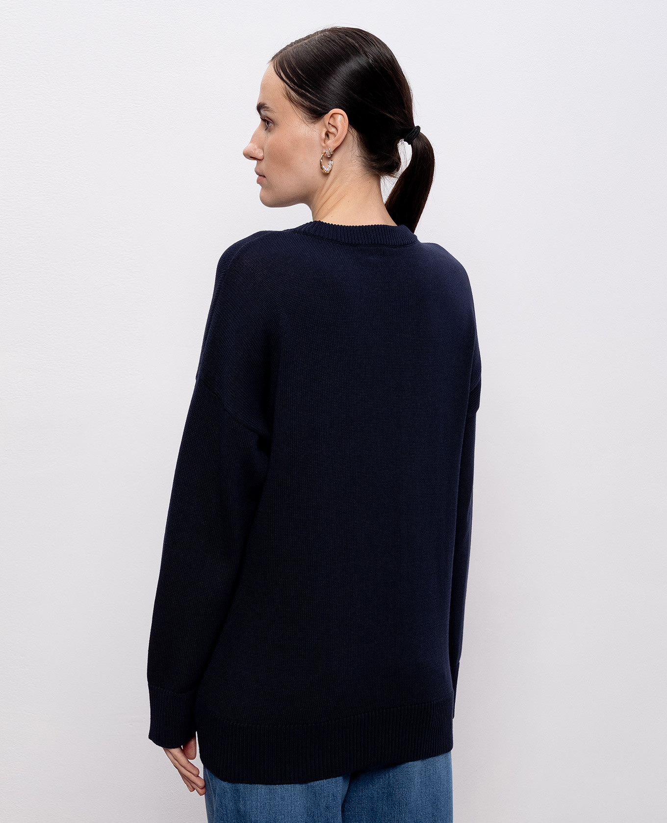 

Blue sweater with logo Twinset