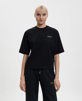 Off-White Black T-shirt with logo OWAA124F25JER008