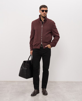 Brunello Cucinelli Black shirt with silk MH8366686