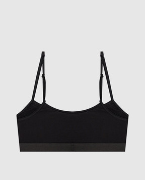 Maison Margiela MM6 Black top with emblem pattern MKRG80060