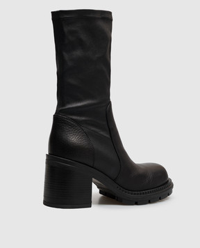 AGL Black leather ankle boots FRANKY FRANKYSTRETCH