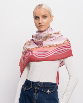 Twinset Pink printed scarf 262TA4680