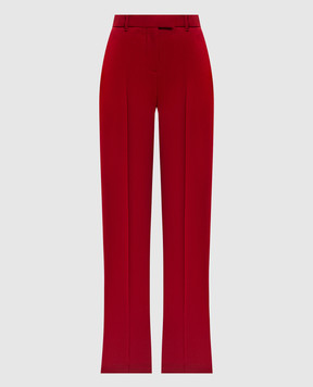 Alexander McQueen Red wool flared pants 843646QJAAC