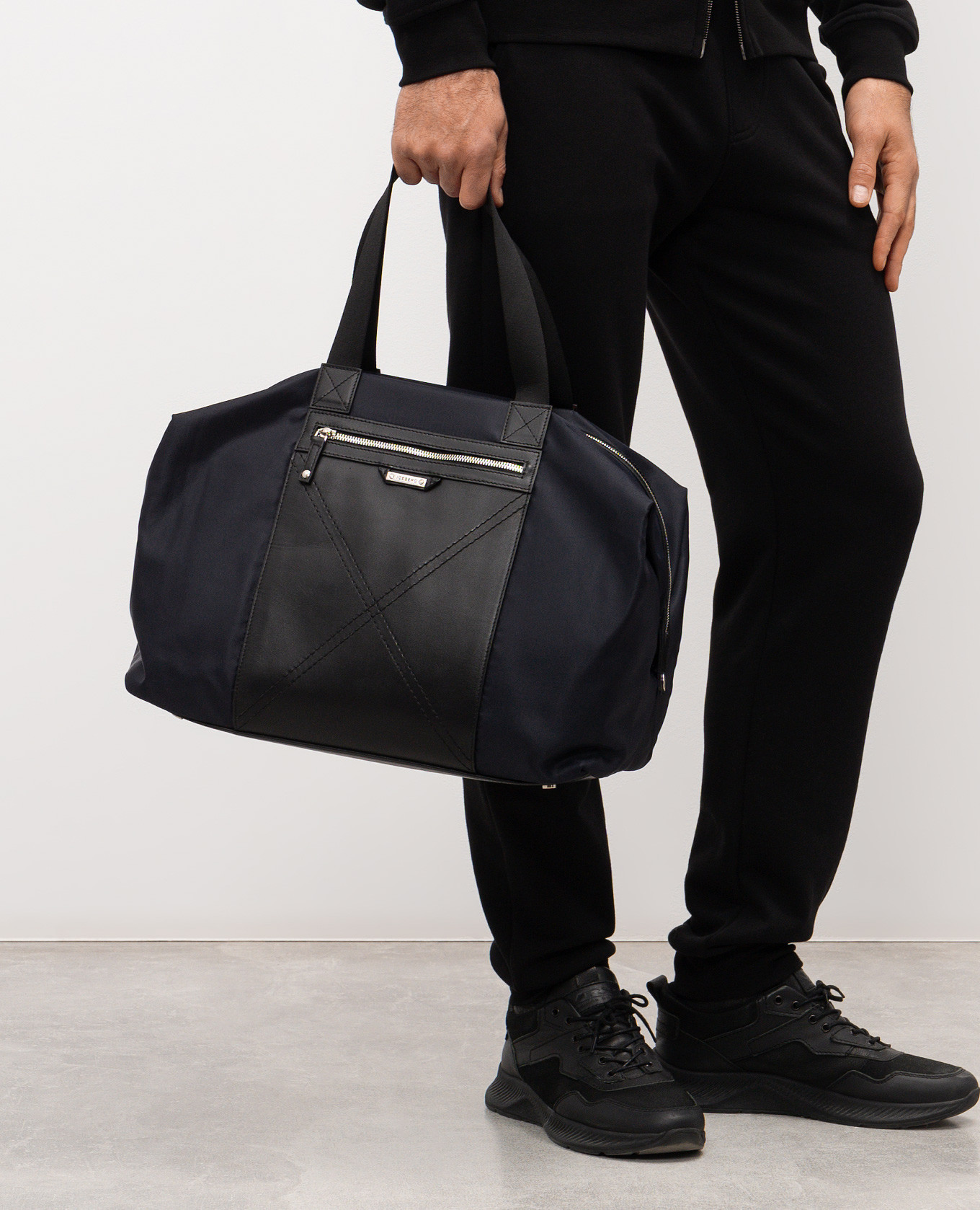 Blue combination travel bag with logo Iceberg 2