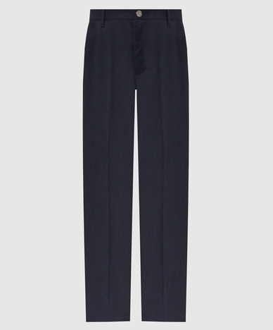 Blue wool pants