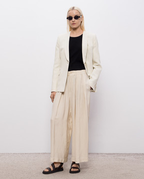 UMA WANG Beige jacket with linen UW6011