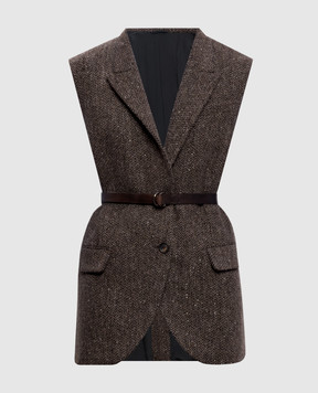 Brunello Cucinelli Patterned wool vest MG5667253