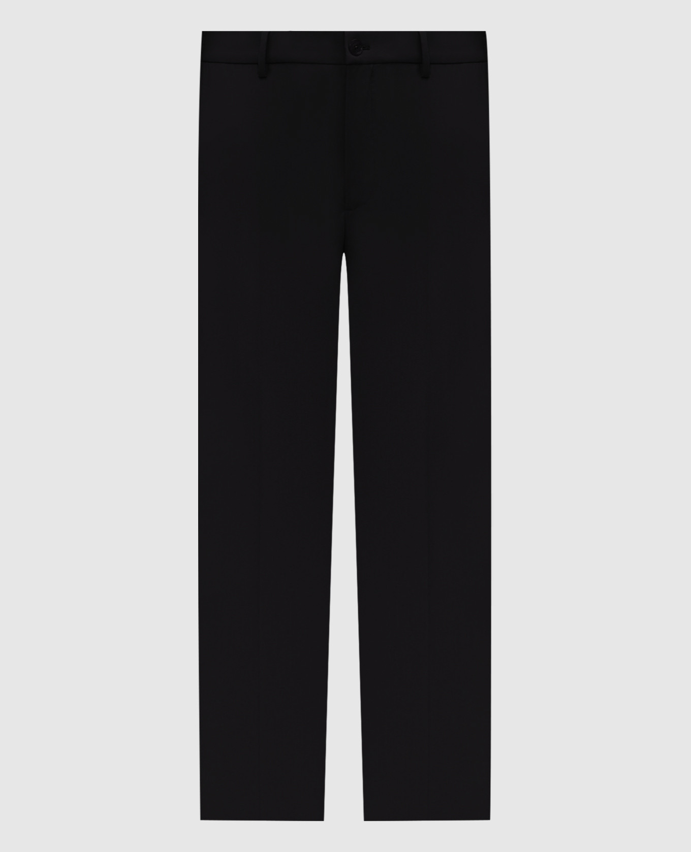 

Black wool trousers with logo Stefano Ricci