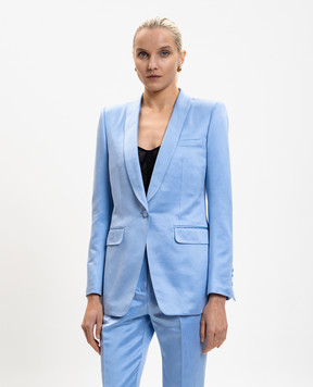 Tom Ford Blue jacket with silk GI3074FAX1602