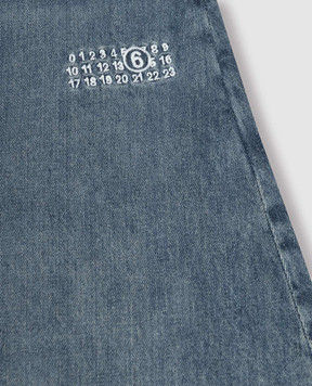 Maison Margiela MM6 Children's blue denim shorts M60961MM07A