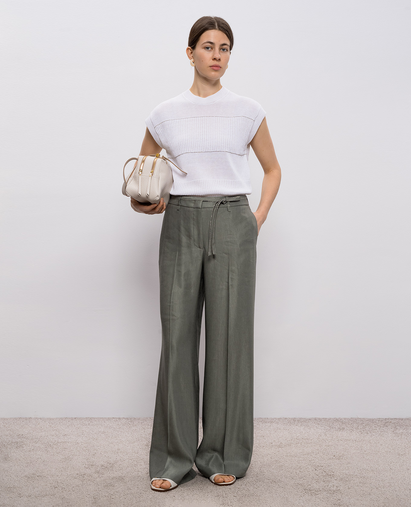 

White top with linen Peserico