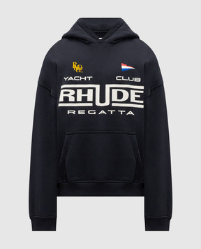 Rhude Blue insulated hoodie REGATTA CLUB RHPS26HO01012