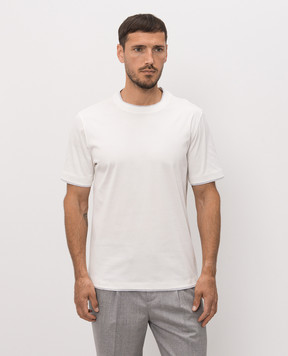 Brunello Cucinelli Ivory layered T-shirt M0B137427