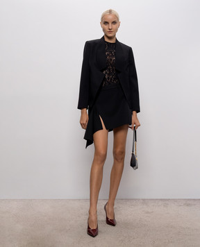 Wolford Black bodysuit with openwork pattern 79349