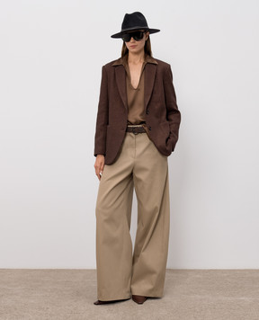 Brunello Cucinelli Brown jacket with lurex M0AZT7511P