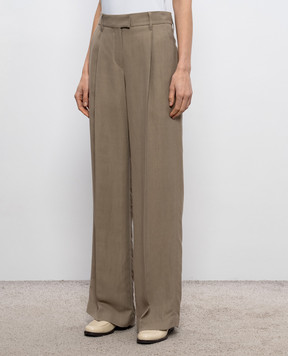 Brunello Cucinelli Beige linen pants MH126P8884