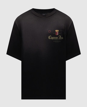 AMIRI Chateau Crown black t-shirt with vintage effect AMTOJR1108