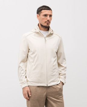 Stefano Ricci Beige wool jacket with hood MDJ61001105650