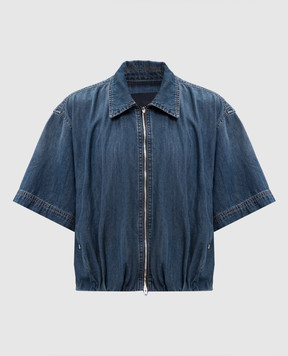 Juun.j Blue denim jacket with short sleeves JW6464W55P