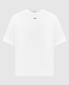 Off-White White T-shirt with 3D Spray Arrow emblem 44MAA120S26J00I