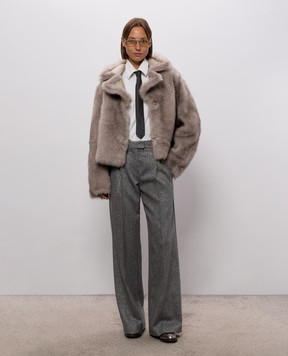 Babe Pay Pls Beige double-sided cropped sheepskin coat 2540TOSKANA