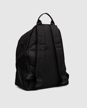 Comme des Fuckdown Black backpack with contrast logo print FAS6CFACX00271
