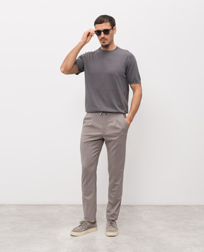 Enrico Mandelli Gray wool pants GYM02B6009