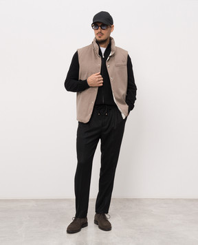 Brunello Cucinelli Black cashmere cardigan M2200106