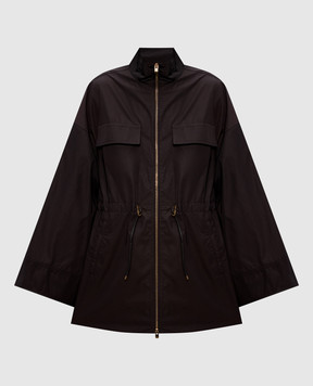 Agnona Brown parka TH1103XU6025