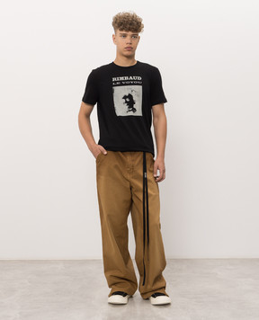 Ann Demeulemeester Black T-shirt with print B0014661FA206