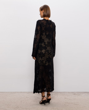 Twinset Black alpaca wool dress 262TP3344