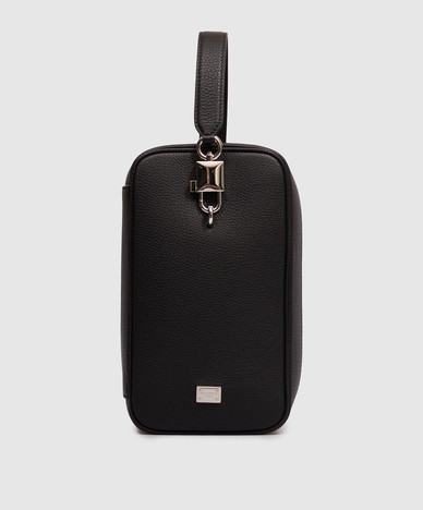 Zwarte leren tas