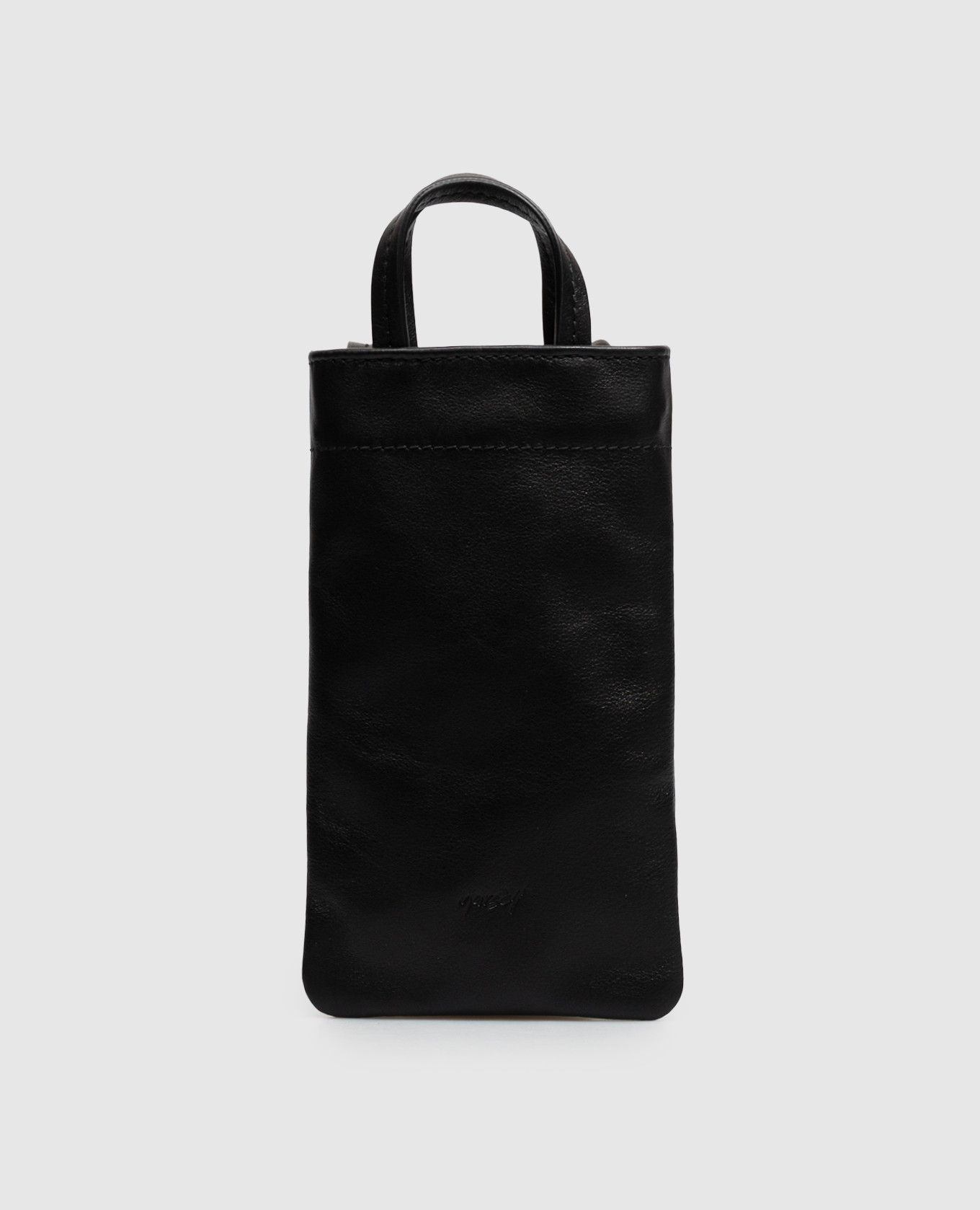 Black leather phone case Sportina