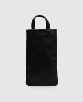 Marsell Black leather phone case Sportina MA018P010