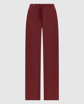 Peserico Red pants with a monil chain E0447605433
