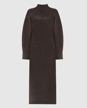 Max Mara Brown TENUTA dress made of wool and cashmere MXSTENUTA