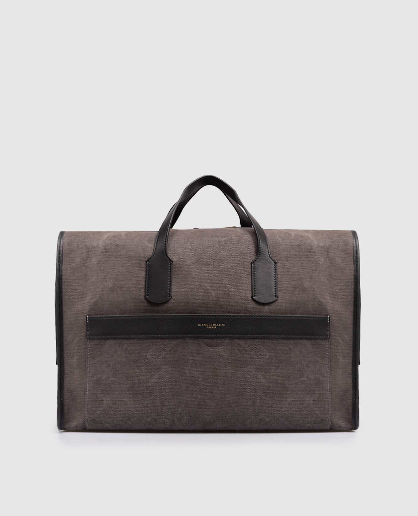 

Berlino grey travel bag with logo Gianni Chiarini