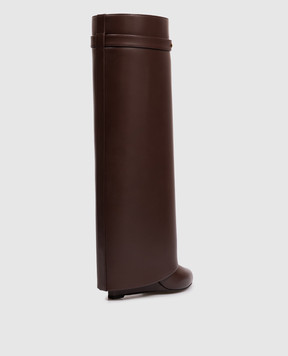 Givenchy Brown leather Shark Pinch boots BE703XE1J7