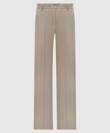 Beige COTTAGE wool trousers