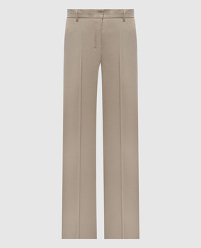 Max Mara Beige COTTAGE wool trousers SMMCOTTAGE
