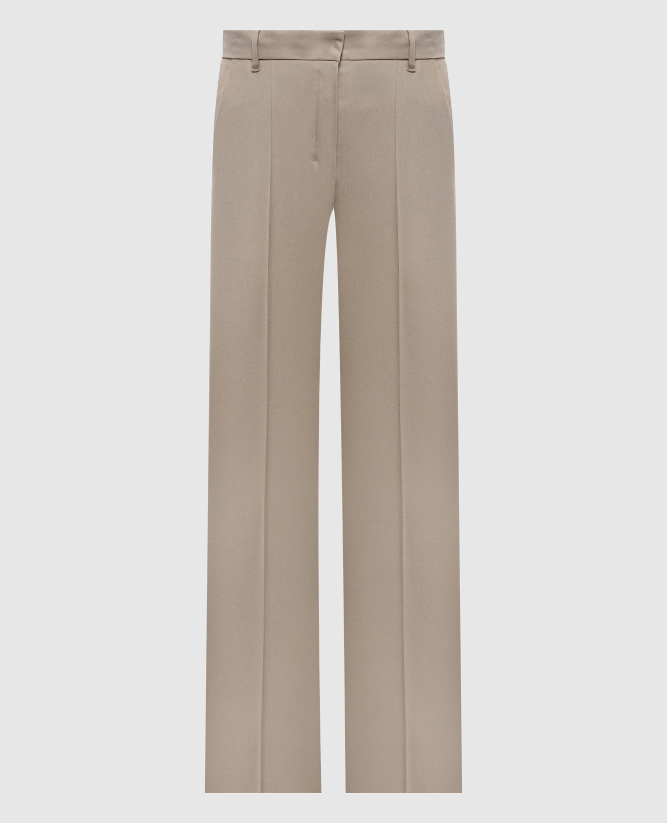 Beige COTTAGE wool trousers