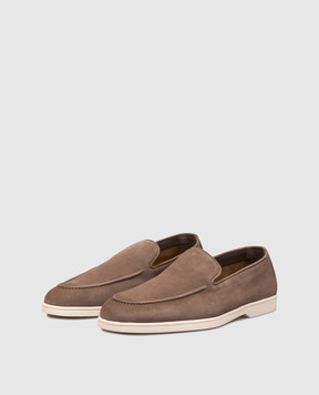 Doucal's Brown nubuck loafers DU3413NWMAUY288