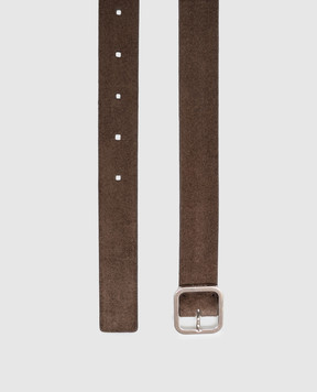 Marsell Brown suede Quadra belt MACD001P024