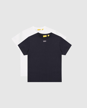 Off-White Set of children's T-shirts with Arrow logo print 44B2B001S26J001
