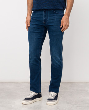 Stefano Ricci Blue jeans with a worn effect MST61B2090T0214