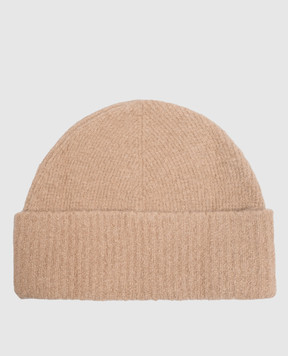 Ami Paris Beige hat with patch UBO005KN0135m